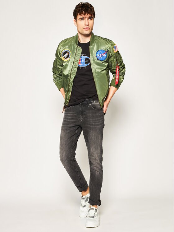Champion Champion T-Shirt Deconstructed C Logo 214420 Czarny Muscle Fit