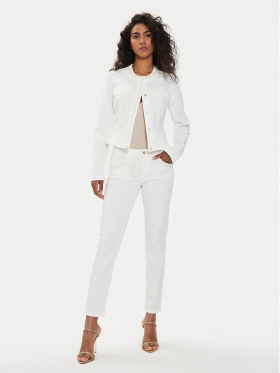 Liu Jo Liu Jo Traperice MA4277 T3489 Écru Slim Fit