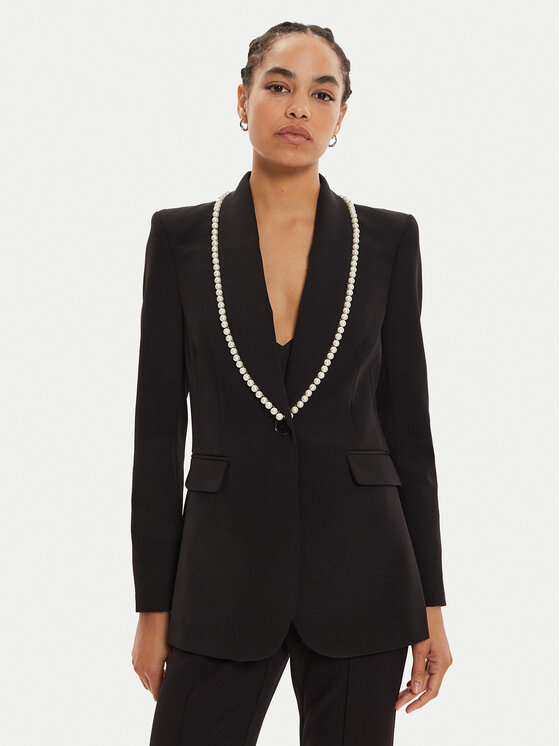Rinascimento Blazer CFC0119977003 Noir Regular Fit