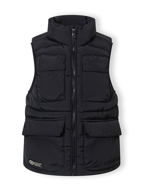 minoti minoti Kamizelka 29GILET251 Czarny Regular Fit