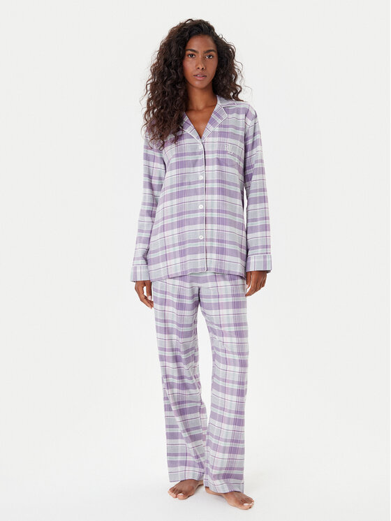 LAUREN RALPH LAUREN Piżama ILN92448 Fioletowy