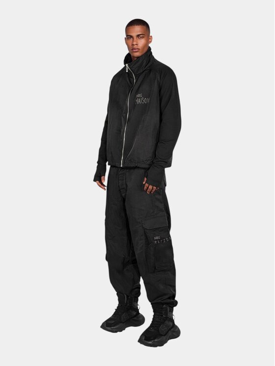 MADE BY SOCIETY MADE BY SOCIETY Kurtka anorak BLANK Hoodie - H17747 Czarny Basic Fit