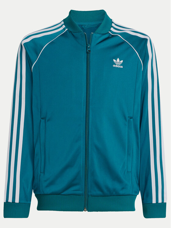 adidas Felpa adicolor SST IY7452 Turchese Regular Fit Modivo