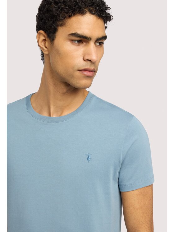 Trussardi Trussardi T-Shirt G0228000123N024 Niebieski jasny Regular Fit