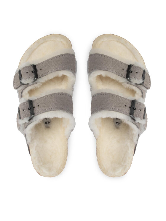 Birkenstock Birkenstock Kapcie Arizona Shearling 1017402 Szary