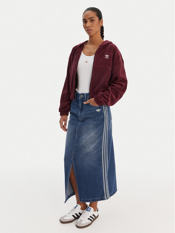 adidas adidas Bluza Essentials Chenile KE1119 Bordowy Loose Fit