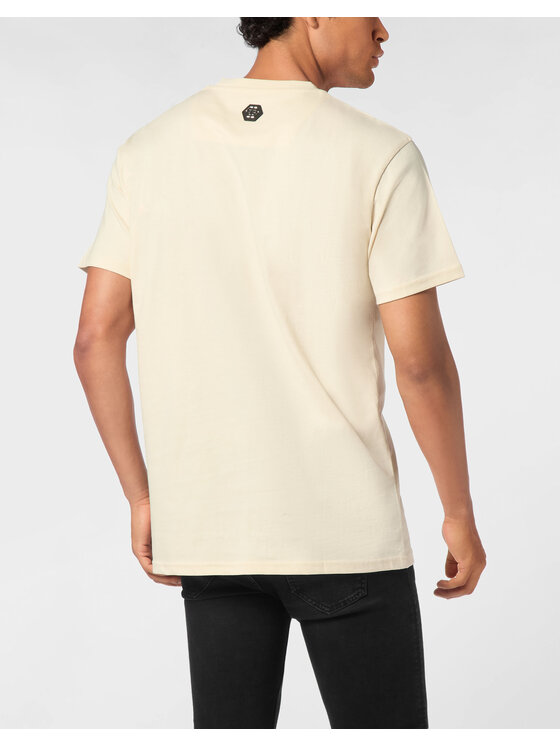 PHILIPP PLEIN PHILIPP PLEIN T-Shirt 27065 Beżowy Regular Fit