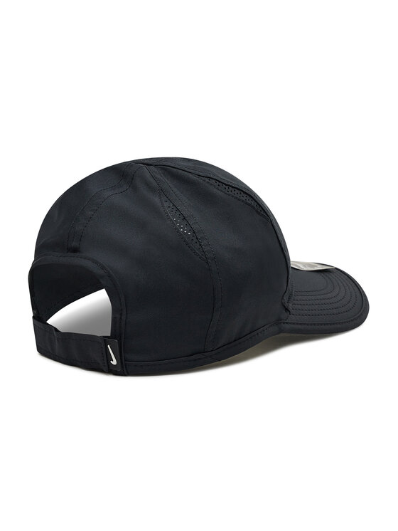 Nike Nike Kepurė su snapeliu Aerobill Featherlight Tennis Cap 679421-010 Juoda