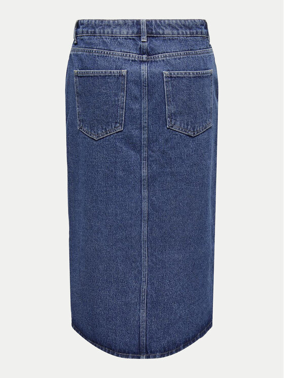 ONLY ONLY Gonna di jeans Bianca 15319268 Blu scuro Regular Fit