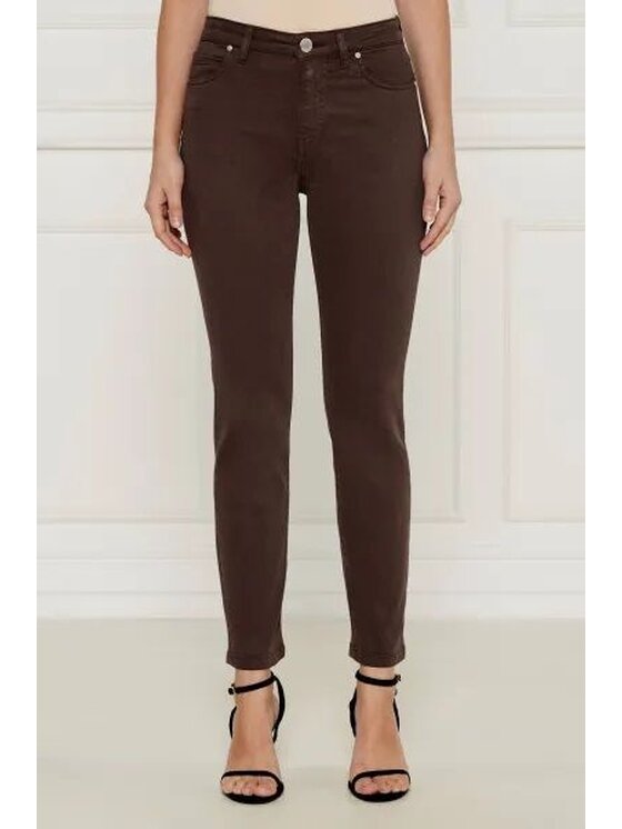 PINKO PINKO Pantaloni chino 67687 Marrone Regular Fit