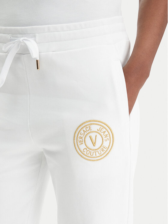 Versace Jeans Couture Versace Jeans Couture Melegítő alsó 80HAAT02 CF01T Fehér Regular Fit