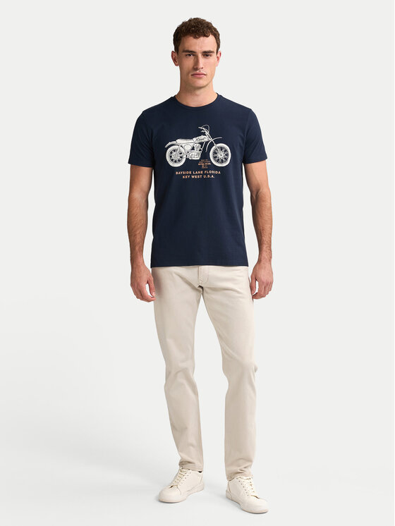 Petrol Industries Petrol Industries T-Shirt M-1050-TSR707 Tmavomodrá Regular Fit