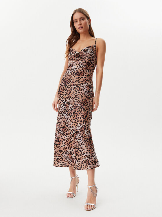 Guess Guess Ikdienas kleita W5GK85 WH9C2 Brūns Regular Fit