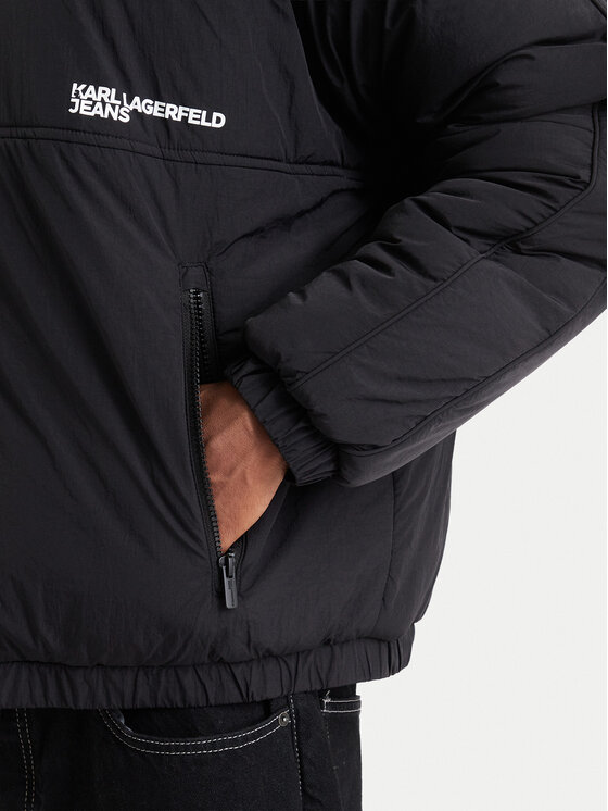 Karl Lagerfeld Jeans Karl Lagerfeld Jeans Μπουφάν χειμωνιάτικο B4M15038 Μαύρο Regular Fit