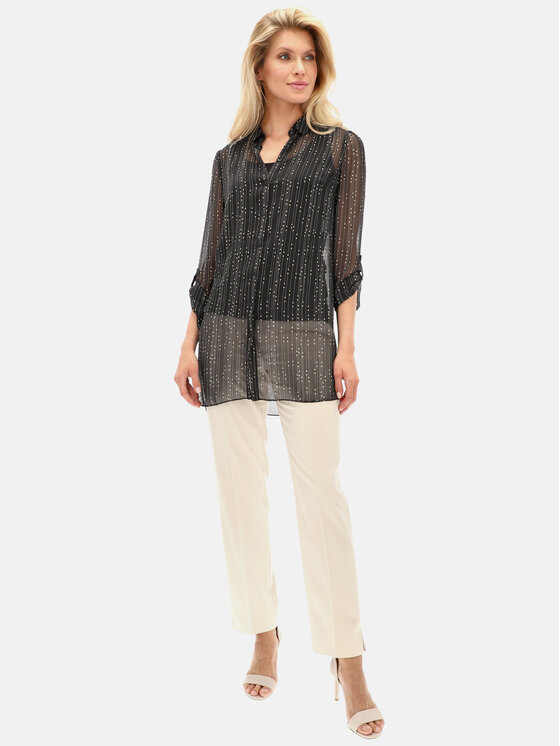 Potis & Verso Potis & Verso Tunika Amanda Czarny Relaxed Fit