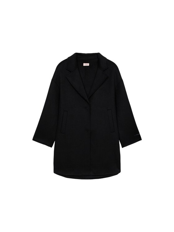 Oltre Oltre Cappotto 0062J000103N033 Nero Baggy Fit