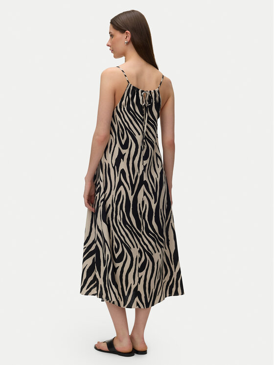 Vero Moda Vero Moda Vasarinė suknelė Emilo 10340519 Smėlio Loose Fit