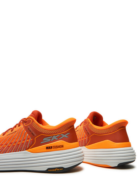 Skechers Skechers Buty do biegania Max Cushioning Suspension 220936/ORG Pomarańczowy