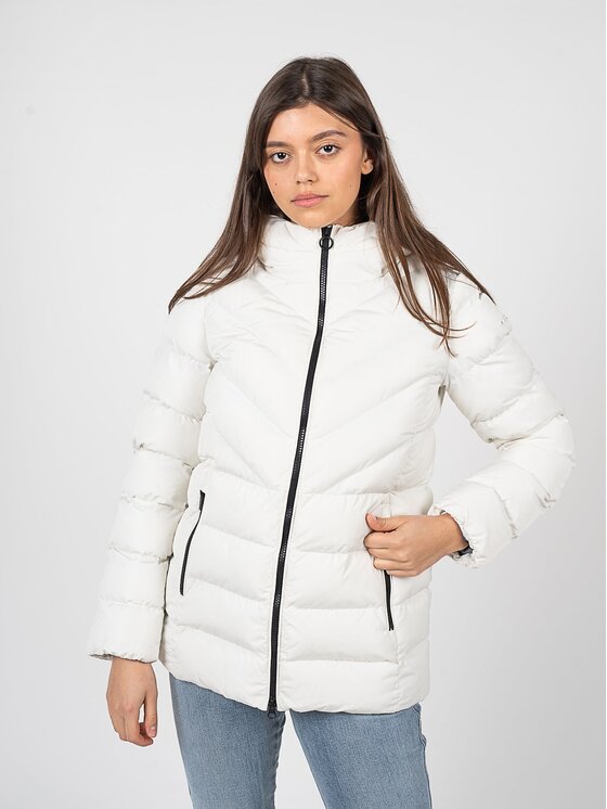 Geox Geox Kurtka przejściowa W2628P T2506 Biały Regular Fit