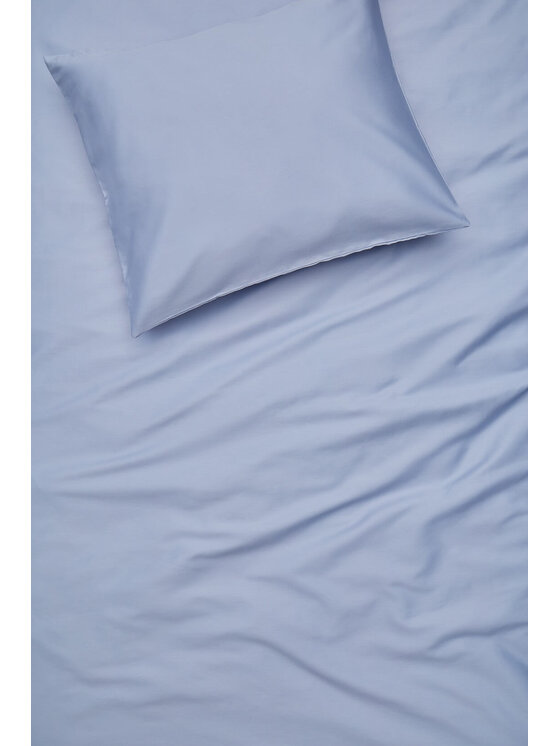 White pocket White pocket Poszewka na poduszkę satynowa Niebieski