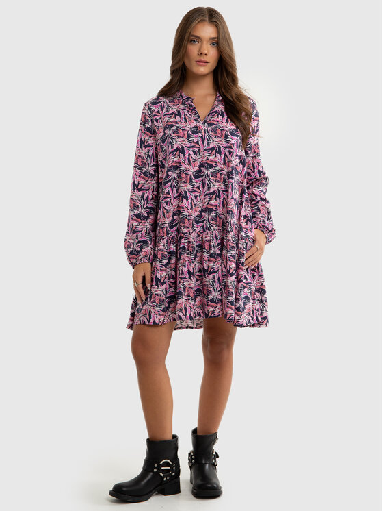 BIG STAR BIG STAR Sukienka codzienna POLUNA Kolorowy Tapered Fit