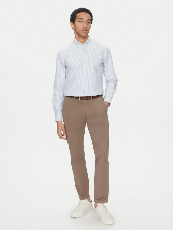 BOSS BOSS Cămașă Roan 50520275 Albastru celest Slim Fit