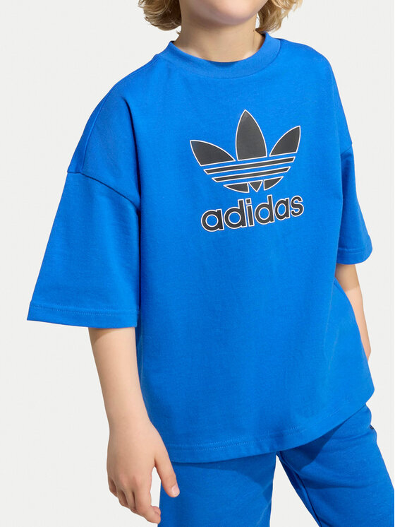 adidas adidas T-krekla un šortu komplekts Big Logo Execution KA0224 Zils Loose Fit