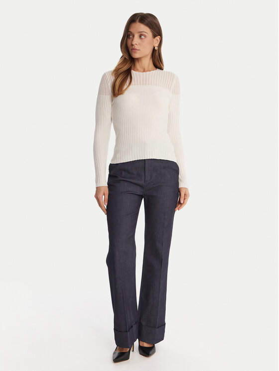 Guess Guess Džemper W5BR62 Z0890 Écru Slim Fit