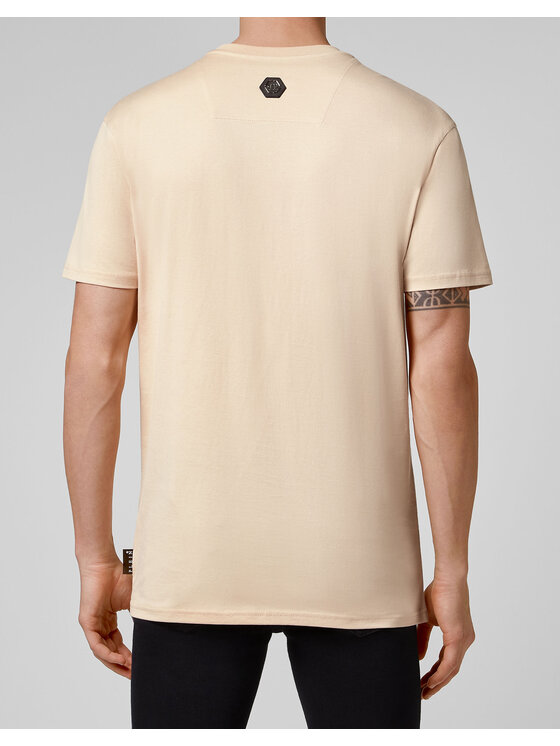 PHILIPP PLEIN PHILIPP PLEIN T-Shirt 11013 Beżowy Regular Fit
