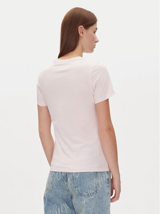 HUGO HUGO T-Shirt Classic Tee_B 50510772 Różowy Slim Fit
