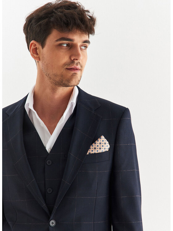 Pako Lorente Pako Lorente Kamizelka P22WF-8G-001 Granatowy Slim Fit