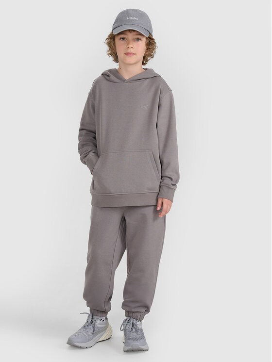 4F 4F Bluza BASIC+ Szary ciemny Oversize
