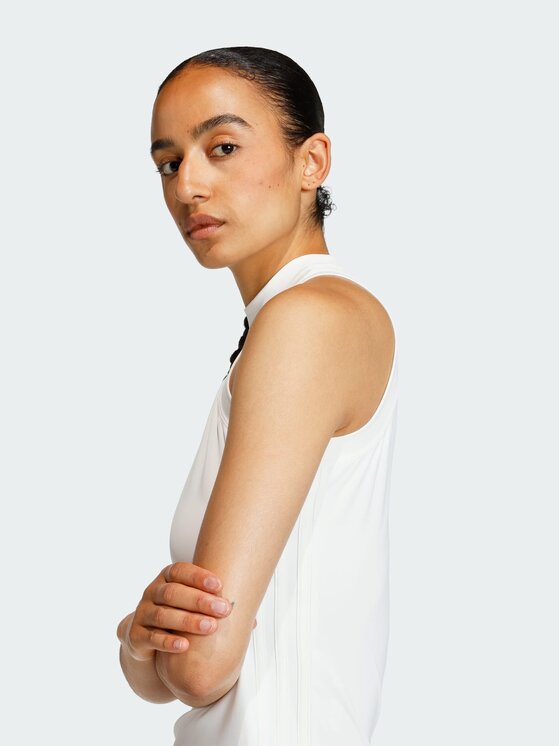 adidas adidas Top tank Biały Slim Fit