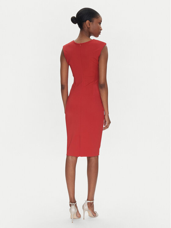 Rinascimento Rinascimento Rochie cocktail CFC0122548003 Roșu Regular Fit