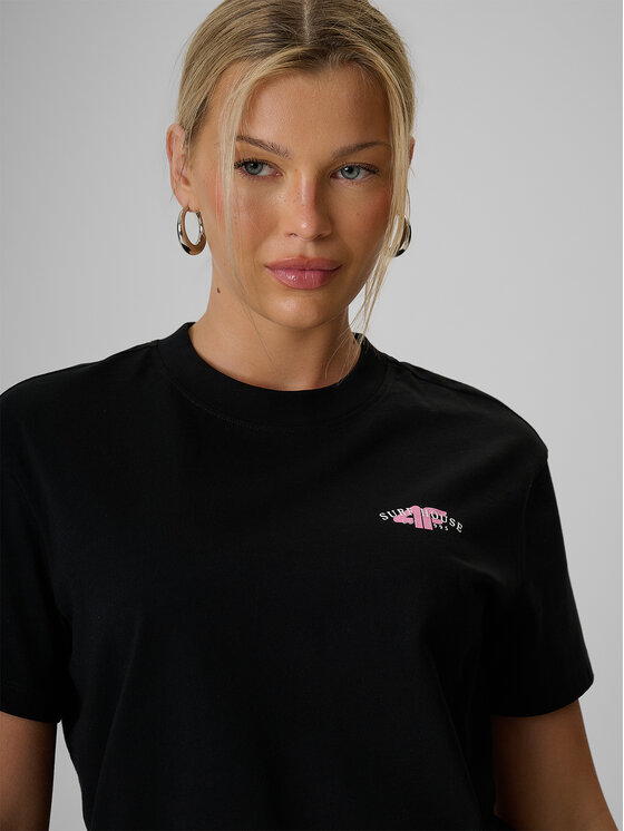 4F 4F T-Shirt FOB SUMMER Czarny Loose Fit