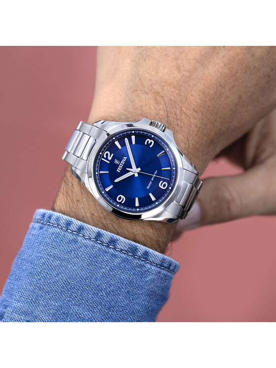 Festina Festina Zegarek F20656-2 Srebrny