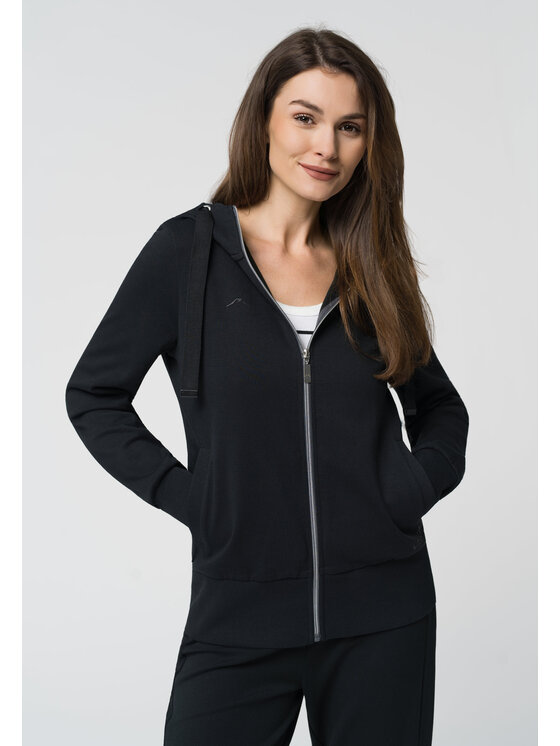 Volcano Volcano Bluza B-ALEXA Czarny Regular Fit