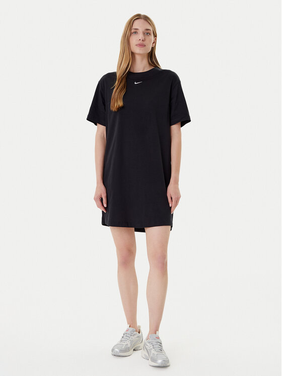 Nike Nike Ежедневна рокля DV7882 Черен Relaxed Fit