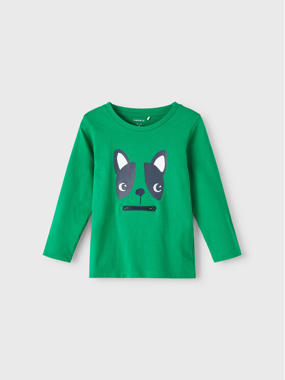 NAME IT Bluză 13210252 Verde Regular Fit