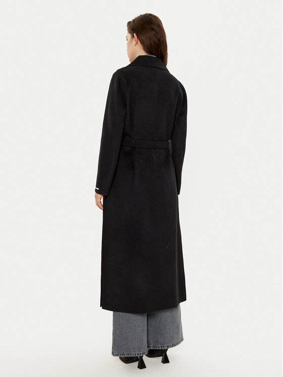 Marella Marella Cappotto di lana Ardenza 2423016031 Nero Regular Fit