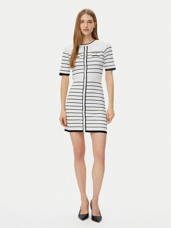 Morgan Morgan Vestito di maglia 251-RMELIN Bianco Regular Fit