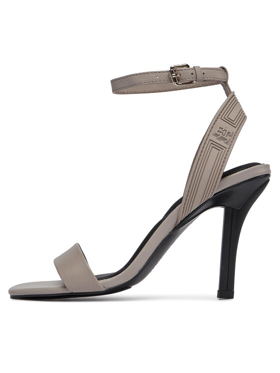 Tommy Hilfiger Tommy Hilfiger Sandale Sporty Leather High Heel Sandal FW0FW07795 Bej