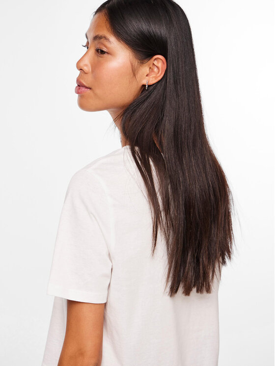 Pieces Pieces T-shirt Sara 17146319 Bianco Oversize