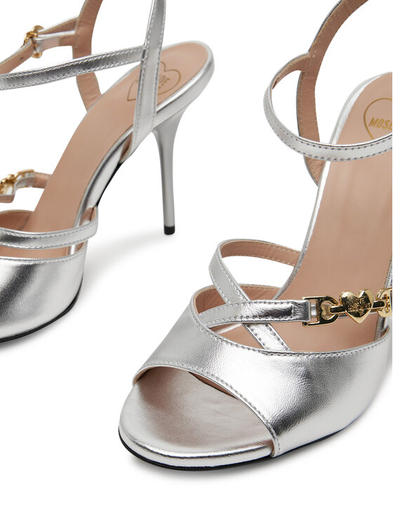 LOVE MOSCHINO LOVE MOSCHINO Sandále JA16089G1MIF090B Strieborná