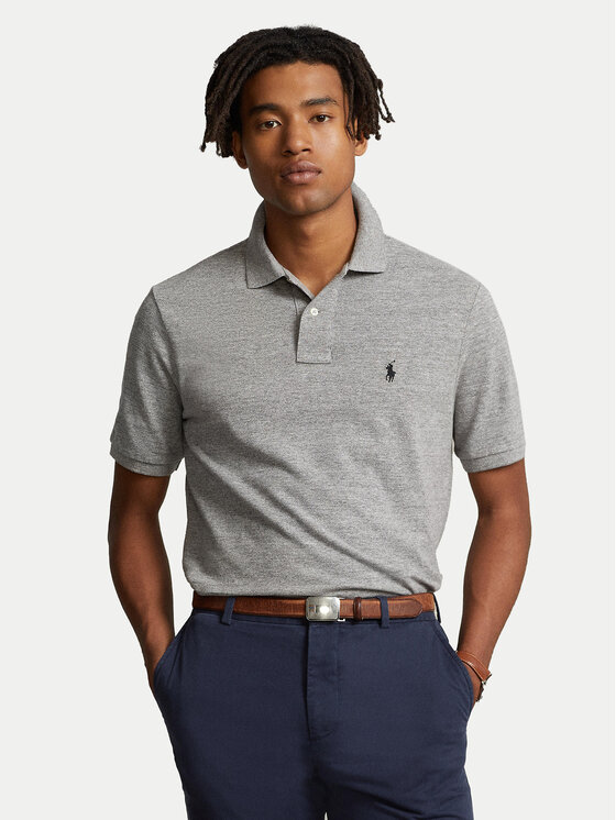 Polo Ralph Lauren Polo 710666998006 Pelēks Custom Slim Fit