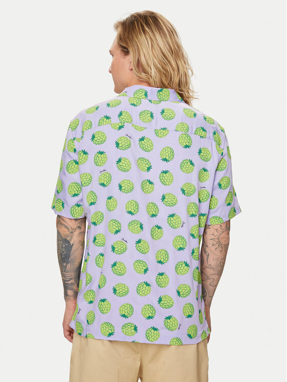 United Colors Of Benetton United Colors Of Benetton Koszula 5XRBUQ047 Fioletowy Regular Fit