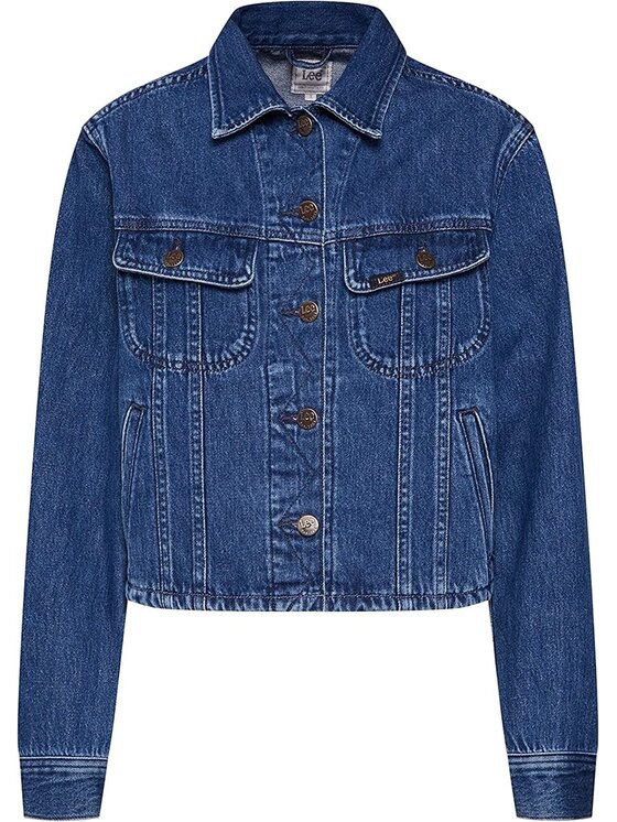 Lee Lee Giacca da donna RIDER CROPPED Blu Slim Fit