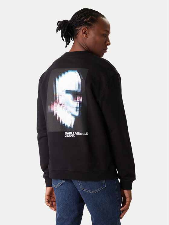 Karl Lagerfeld Jeans Karl Lagerfeld Jeans Sweatshirt B1M20052 Schwarz Regular Fit
