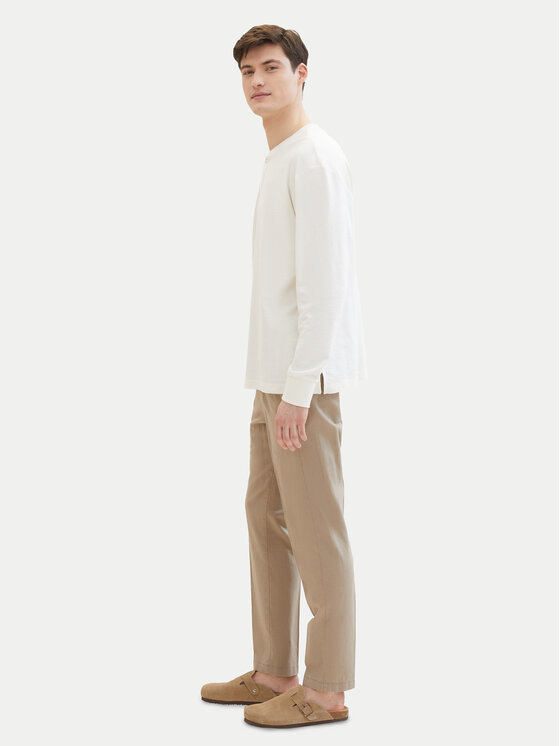 Tom Tailor Denim Tom Tailor Denim Stoffhose 1040251 Beige Tapered Fit