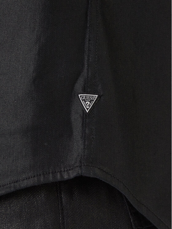 Guess Guess Jeanshemd M6RH75 D6480 Schwarz Regular Fit